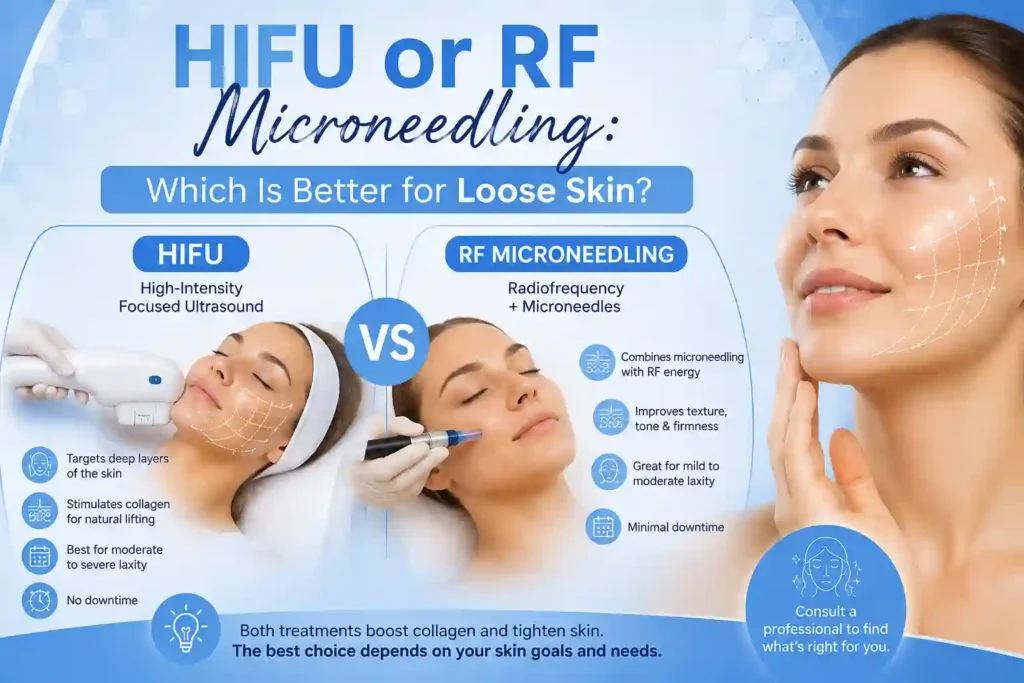 Lost the Weight but Not the Loose Skin? What You Should Know 2 HIFU or RF Microneedling: Which Is Better for Loose Skin Wheathampstead?